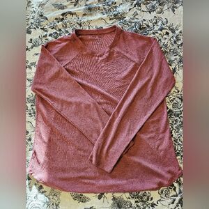 ASOS 4505 Athleticwear Rose Red Long Sleeve Shirt